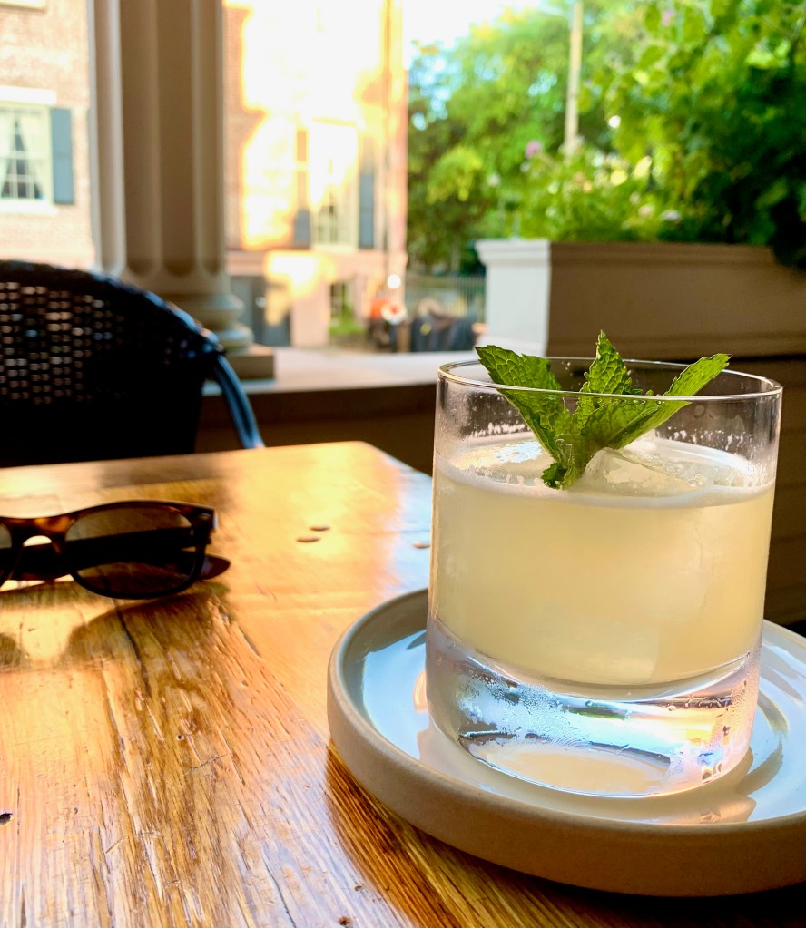 Husk Savannah farm to table lemon cocktail